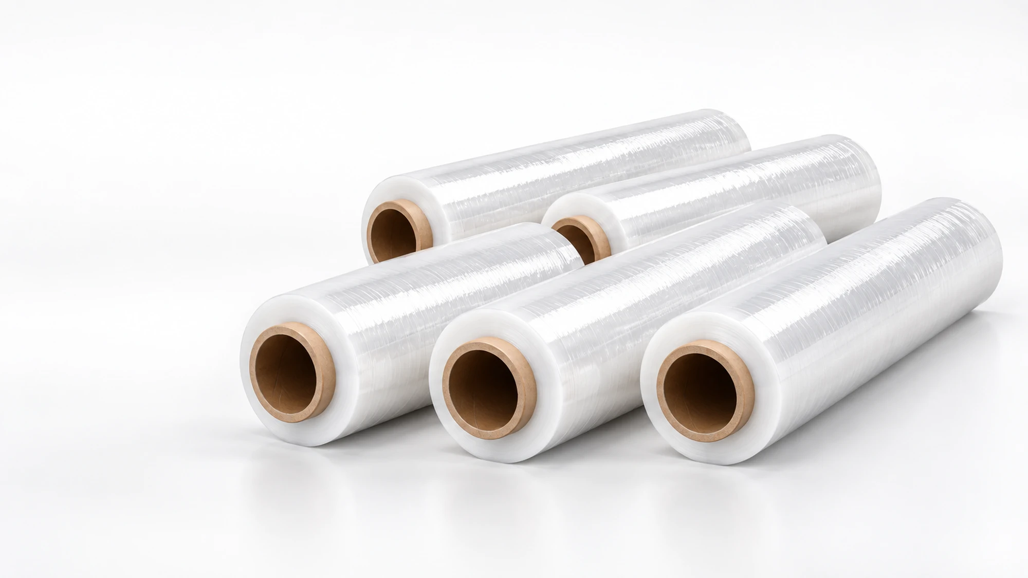 Set of transparent rolls of Extralink stretch film