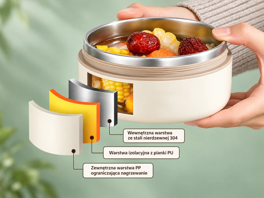 LunchBox-Thermotasche für den bequemen Transport von Lebensmittelbehältern.